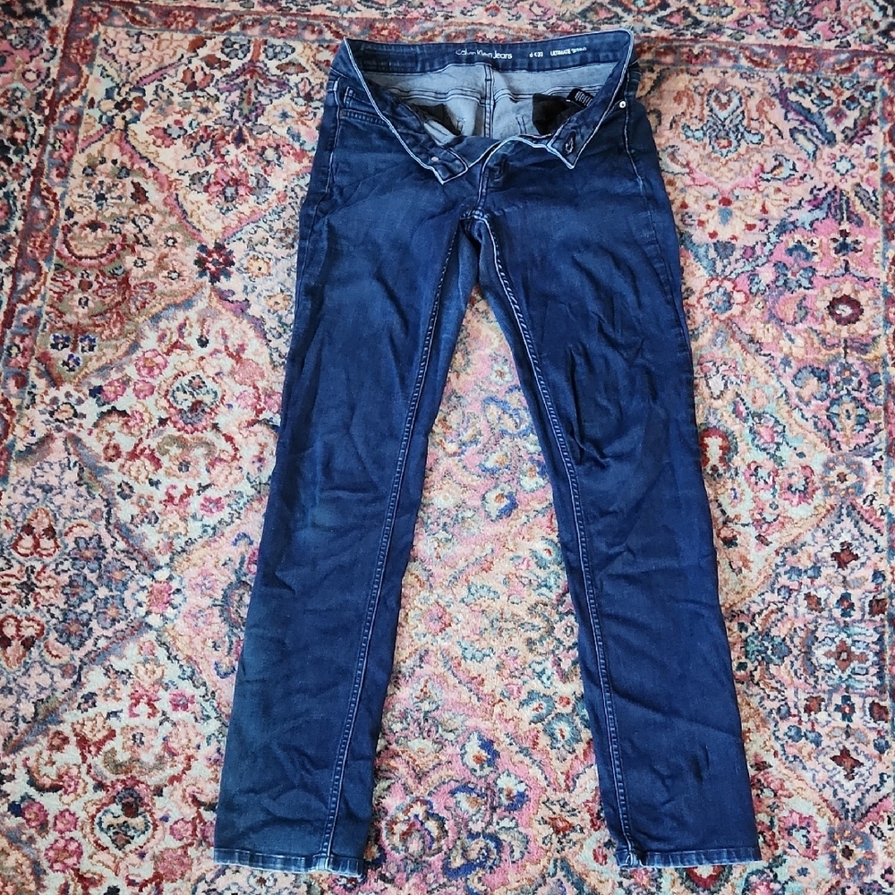Calvin Klein Dark Blue Skinny Jeans 6x32